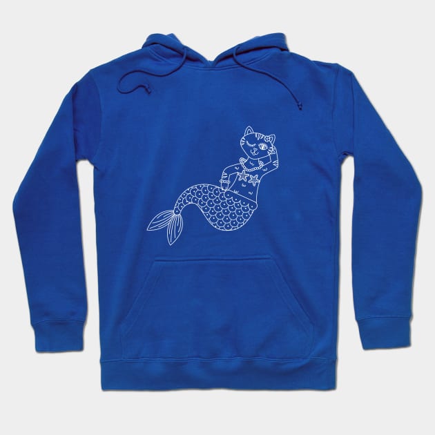 Flirty Little Purrmaid Hoodie by TinyGinkgo